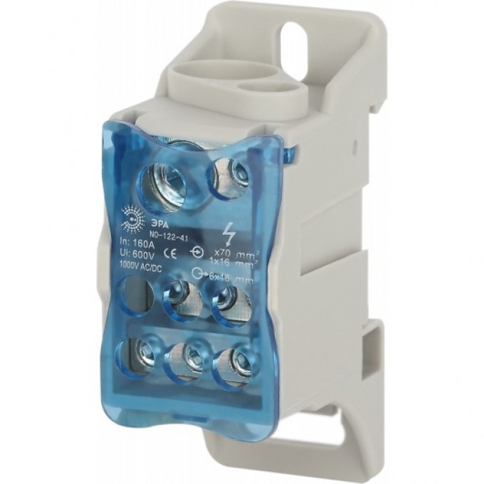 Блок распределительный ЭРА на DIN-рейку NO-122-40 РБД-125А Б0051114 B0051114 Блок распределительный ЭРА на DIN-рейку NO-122-40 РБД-125А Б0051114 B0051114