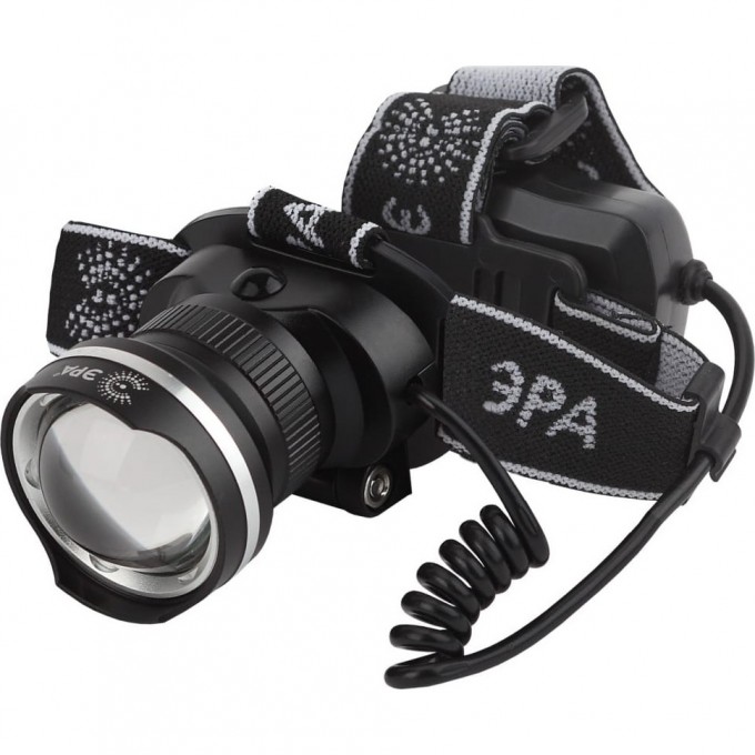 Фонарь налобный светодиодный ЭРА GA-806 аккумуляторный мощный 3 режима черный c регулируемая фокусировка луча B0039626 Фонарь налобный светодиодный ЭРА GA-806 аккумуляторный мощный 3 режима черный c регулируемая фокусировка луча B0039626
