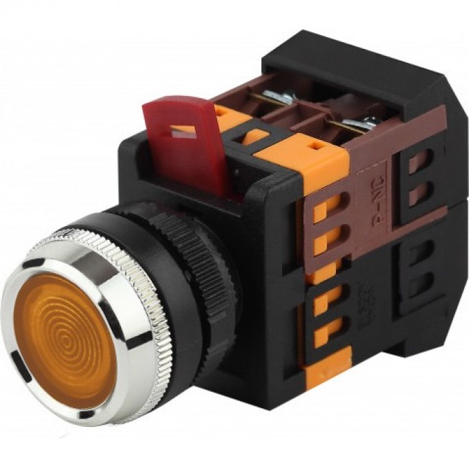 Кнопка ЭРА ABLFS-22 желт. D22мм неон/240В 1з+1р BBT30-ABLFS-K05E Б0045655 B0045655 Кнопка ЭРА ABLFS-22 желт. D22мм неон/240В 1з+1р BBT30-ABLFS-K05E Б0045655 B0045655