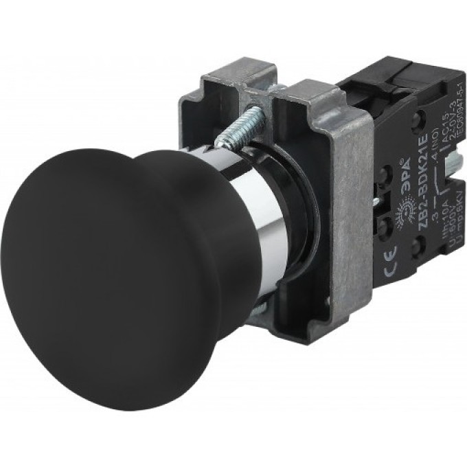 Кнопка ЭРА LAY5-BC21 "ГРИБОК" 1з BBG70-BC-K02E черн. Б0045640 B0045640 Кнопка ЭРА LAY5-BC21 "ГРИБОК" 1з BBG70-BC-K02E черн. Б0045640 B0045640