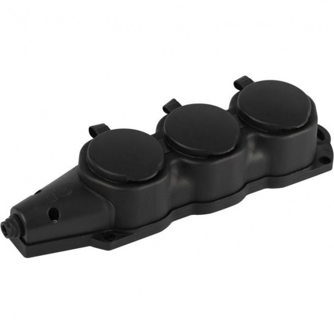 Колодка ЭРА Б0068453 KX-3e-B-IP44 каучуковая с заземлением 3 розетки 16A IP44 черный B0068453 Колодка ЭРА Б0068453 KX-3e-B-IP44 каучуковая с заземлением 3 розетки 16A IP44 черный B0068453