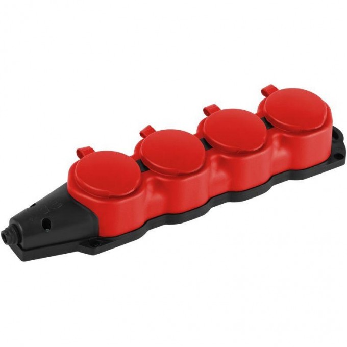 Колодка ЭРА Б0068456 KX-4e-RED-IP44 каучуковая с заземлением 4 розетки 16A IP44 красный B0068456 Колодка ЭРА Б0068456 KX-4e-RED-IP44 каучуковая с заземлением 4 розетки 16A IP44 красный B0068456