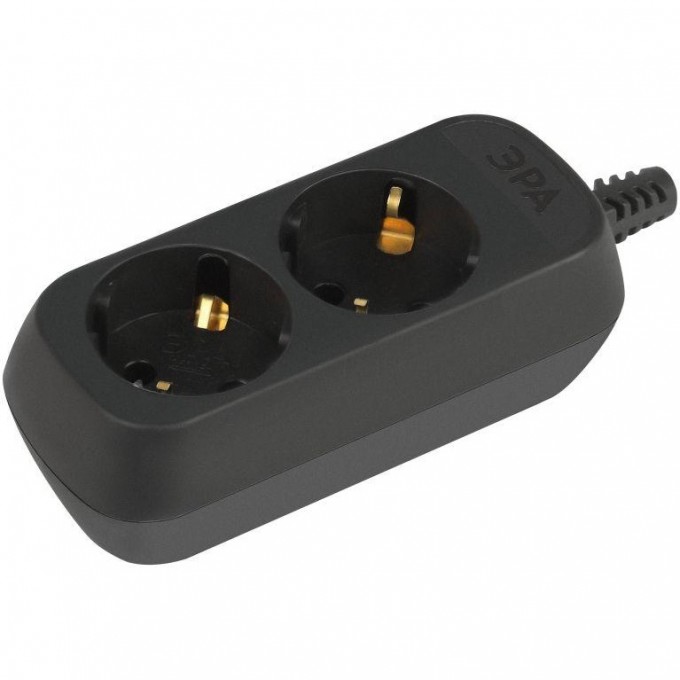 Колодка удлинителя ЭРА Б0061711 KX-2e-B 2-м с заземлением черный B0061711 Колодка удлинителя ЭРА Б0061711 KX-2e-B 2-м с заземлением черный B0061711