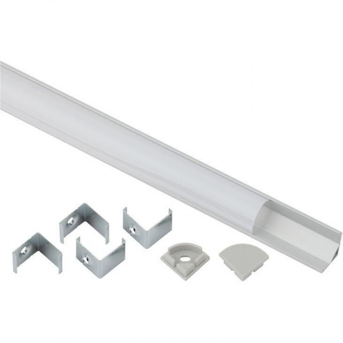 Комплект с угловым накладным анодированным профилем ЭРА Б0039465 CAB280 16х16мм 2м и круглым экраном 2м 1616R B0039465 Комплект с угловым накладным анодированным профилем ЭРА Б0039465 CAB280 16х16мм 2м и круглым экраном 2м 1616R B0039465