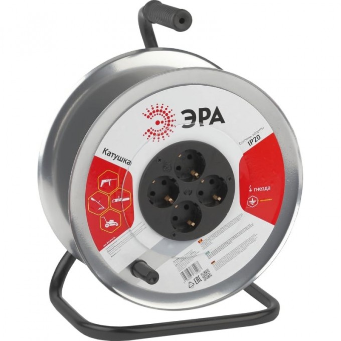 Металлическая катушка ЭРА K-M-4z с заземлением 4гн Б0033026 B0033026 Металлическая катушка ЭРА K-M-4z с заземлением 4гн Б0033026 B0033026