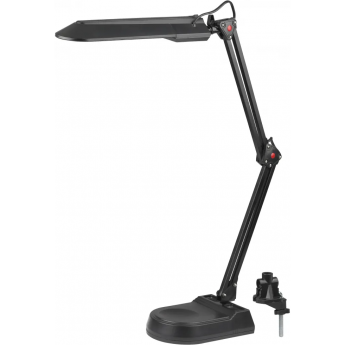 Настольный светильник ЭРА NL-202-G23-11W-BK с лампой PL на струбцине и с основанием черный