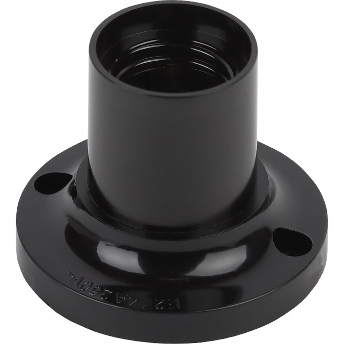 Патрон Е27 ЭРА потолочный, бакелит, черный (x50) B0044083 Патрон Е27 ЭРА потолочный, бакелит, черный (x50) B0044083