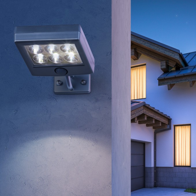 Прожектор с датчиком движения ЭРА ERAFS024-07 c выносной солнечной батареей 6LED 150LM B0044247 Прожектор с датчиком движения ЭРА ERAFS024-07 c выносной солнечной батареей 6LED 150LM B0044247