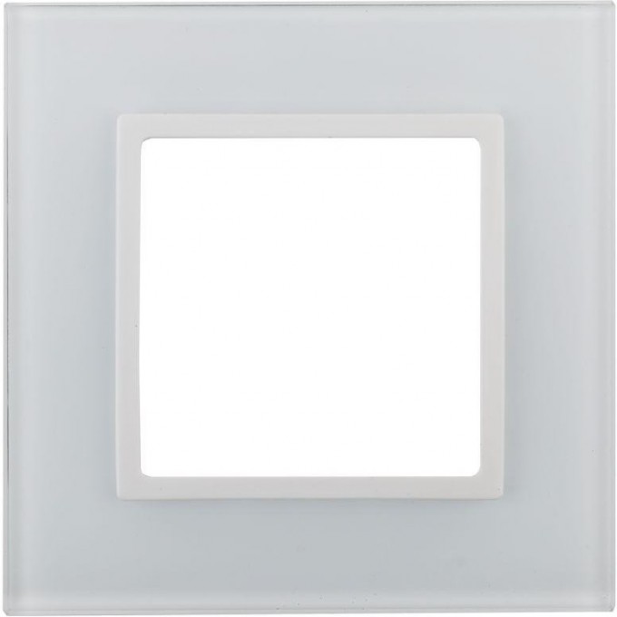 Рамка 1-м ЭРА ELEGANCE 14-5101-01 стекло белый +белый B0059166 Рамка 1-м ЭРА ELEGANCE 14-5101-01 стекло белый +белый B0059166