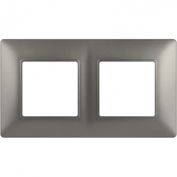 Рамка для розеток и выключателей ЭРА ELEGANCE Б0065815 14-5002-16 на 2 поста титан