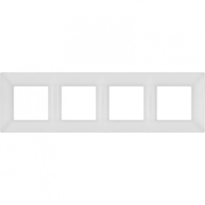 Рамка для розеток и выключателей ЭРА ELEGANCE Б0065818 14-5004-01М на 4 поста матовый белый B0065818 Рамка для розеток и выключателей ЭРА ELEGANCE Б0065818 14-5004-01М на 4 поста матовый белый B0065818