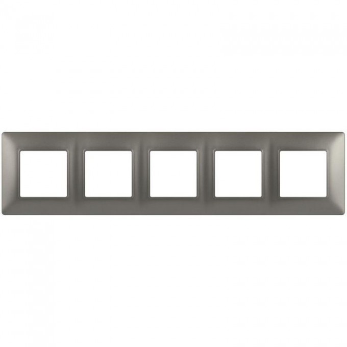 Рамка для розеток и выключателей ЭРА ELEGANCE Б0065821 14-5005-16 на 5 постов титан B0065821 Рамка для розеток и выключателей ЭРА ELEGANCE Б0065821 14-5005-16 на 5 постов титан B0065821