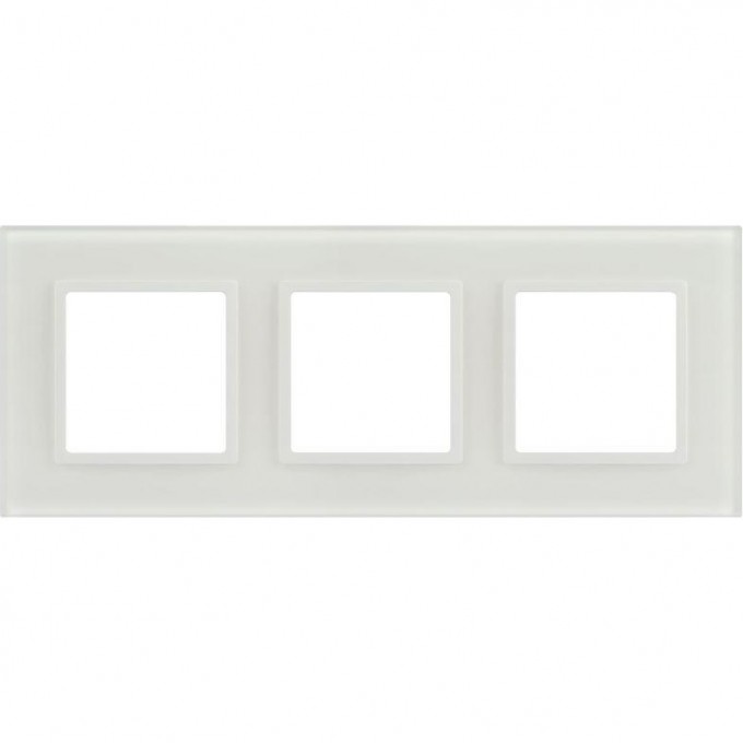 Рамка для розеток и выключателей ЭРА ELEGANCE Б0065836 14-5103-01М на 3 поста стекло матовый белый B0065836 Рамка для розеток и выключателей ЭРА ELEGANCE Б0065836 14-5103-01М на 3 поста стекло матовый белый B0065836