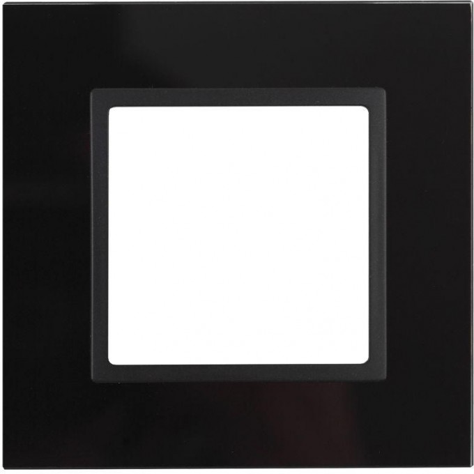 Рамка ЭРА ELEGANCE 14-5101-05 стекло черный+антрацит B0034474