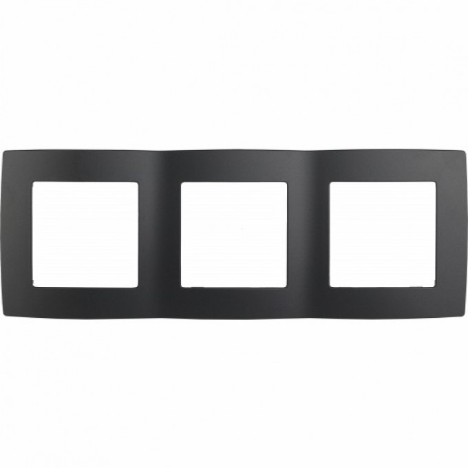 Рамка ЭРА Рамка на 3 поста антрацит B0014765 Рамка ЭРА Рамка на 3 поста антрацит B0014765