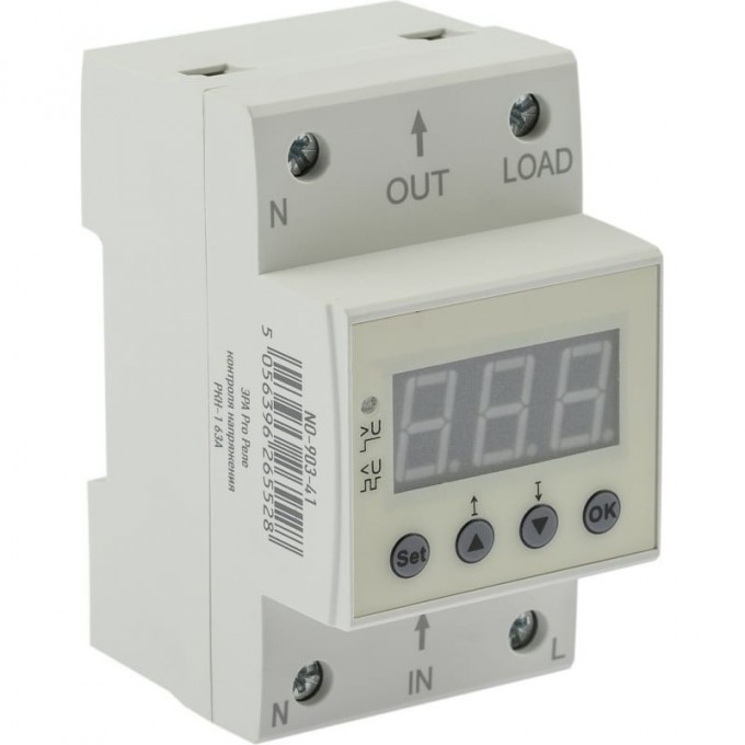 Реле контроля напряжения ЭРА PRO NO90341 РКН1 63А электронный дисплей Б0050657 B0050657 Реле контроля напряжения ЭРА PRO NO90341 РКН1 63А электронный дисплей Б0050657 B0050657