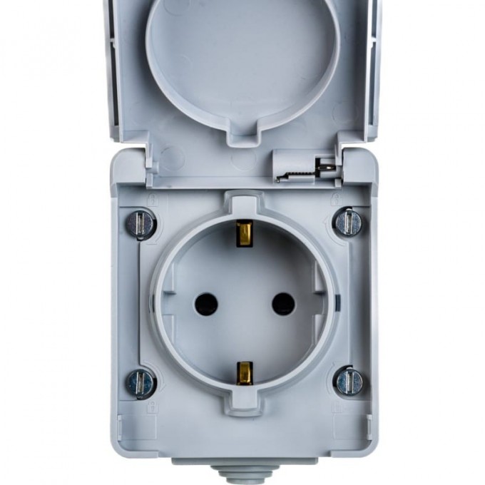 Розетка ЭРА 11-2602-03 2P+E IP65 шторки 16A-250В ОУ серый B0035990 Розетка ЭРА 11-2602-03 2P+E IP65 шторки 16A-250В ОУ серый B0035990