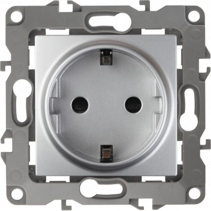 Розетка ЭРА 12-2101-03 2P+E SCHUKO 16A-250В IP20 ЭРА 12 алюминий B0014677 Розетка ЭРА 12-2101-03 2P+E SCHUKO 16A-250В IP20 ЭРА 12 алюминий B0014677