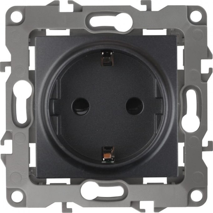 Розетка ЭРА 12-2101-05 2P+E SCHUKO 16A-250В IP20 ЭРА 12 антрацит B0014679 Розетка ЭРА 12-2101-05 2P+E SCHUKO 16A-250В IP20 ЭРА 12 антрацит B0014679
