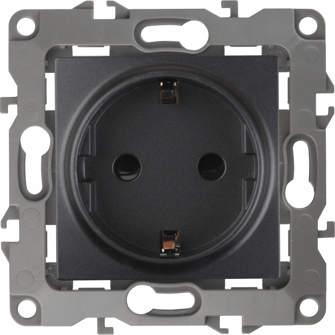 Розетка ЭРА 12-2102-05 2P+E SCHUKO со шторками 16A-250В IP20 ЭРА 12 антрацит B0014691 Розетка ЭРА 12-2102-05 2P+E SCHUKO со шторками 16A-250В IP20 ЭРА 12 антрацит B0014691