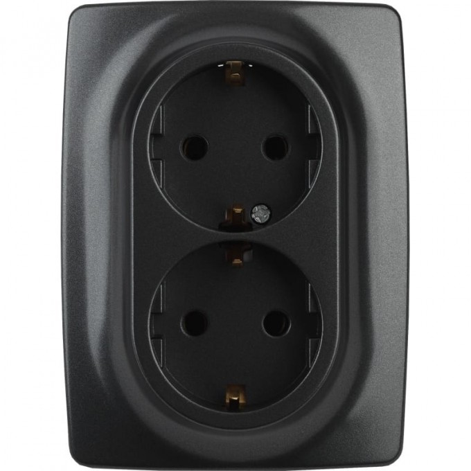 Розетка ЭРА 12-2106-05 2X2P+E SCHUKO 16A-250В IP20 ЭРА12 антрацит B0031232 Розетка ЭРА 12-2106-05 2X2P+E SCHUKO 16A-250В IP20 ЭРА12 антрацит B0031232