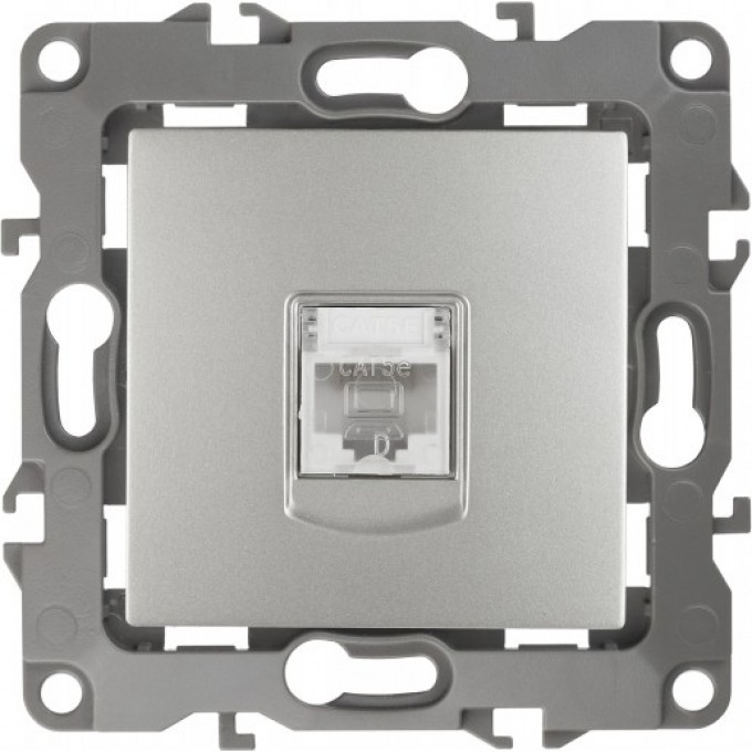 Розетка ЭРА 12-3107-03 информационная RJ45 IP20 ЭРА 12 алюминий B0014725 Розетка ЭРА 12-3107-03 информационная RJ45 IP20 ЭРА 12 алюминий B0014725