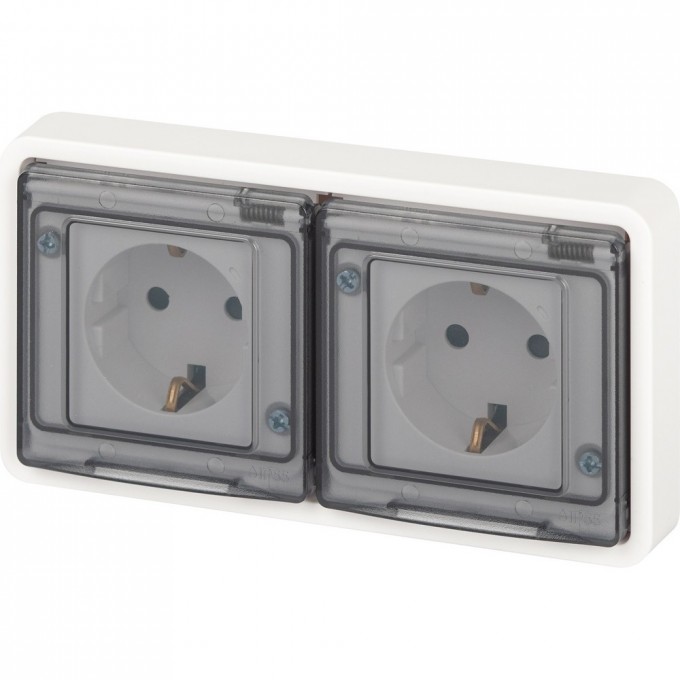 Розетка ЭРА ЭКСПЕРТ 11-2524-01 2х2P+E IP55 16А-250В СУ белая B0063254 Розетка ЭРА ЭКСПЕРТ 11-2524-01 2х2P+E IP55 16А-250В СУ белая B0063254