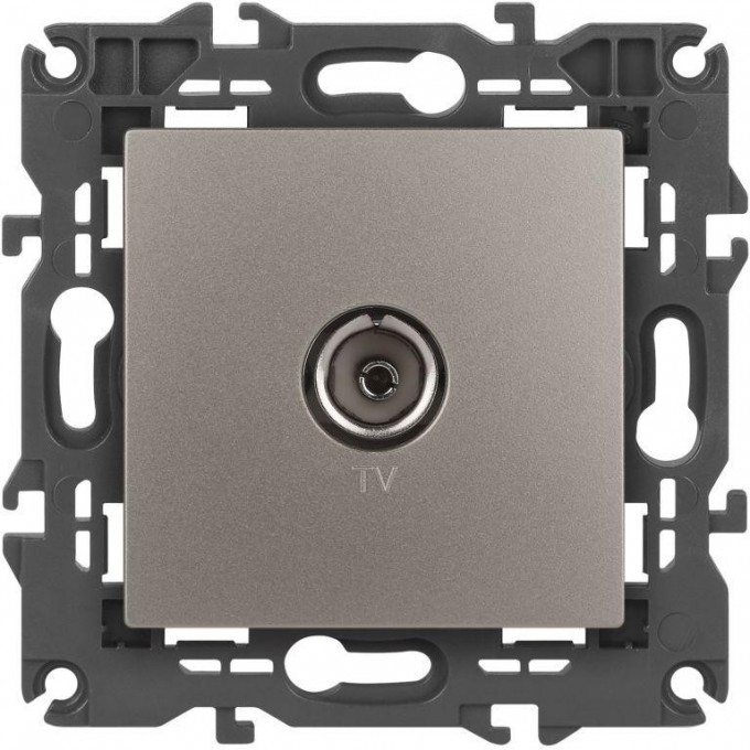 Розетка ЭРА ELEGANCE Б0065760 14-3101-16 TV одиночная титан B0065760 Розетка ЭРА ELEGANCE Б0065760 14-3101-16 TV одиночная титан B0065760