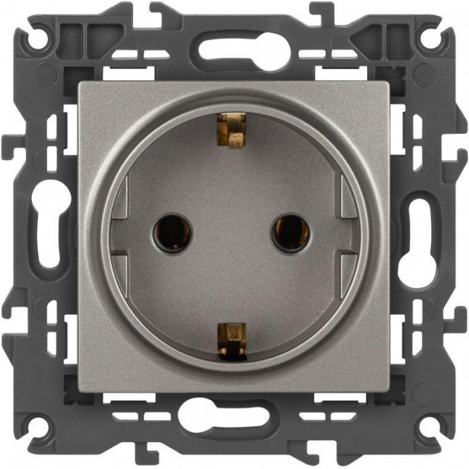 Розетка ЭРА ELEGANCE Б0065802 14-2101-16 2P+E Schuko 16А-250В титан B0065802 Розетка ЭРА ELEGANCE Б0065802 14-2101-16 2P+E Schuko 16А-250В титан B0065802