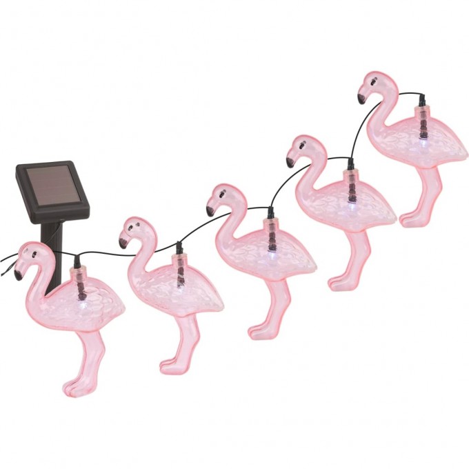 Садовая гирлянда ЭРА ERADG012-07 10 подсвечиваемых светодиодами фламинго B0038508 Садовая гирлянда ЭРА ERADG012-07 10 подсвечиваемых светодиодами фламинго B0038508