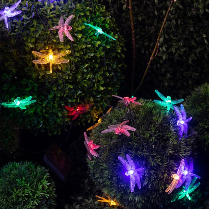 Садовая гирлянда ЭРА ERASF22-16 СТРЕКОЗА на солнечной батарее B0053365 Садовая гирлянда ЭРА ERASF22-16 СТРЕКОЗА на солнечной батарее B0053365