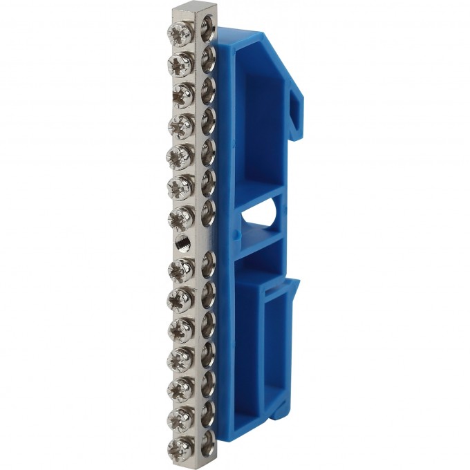 Шина ЭРА N "ноль" на DIN-изоляторе ШНИ-6х9-14 никелированная B0044137 Шина ЭРА N "ноль" на DIN-изоляторе ШНИ-6х9-14 никелированная B0044137