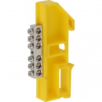 Шина ЭРА PE "земля" на на DIN-изоляторе ШНИ-6х9-6 никелированная