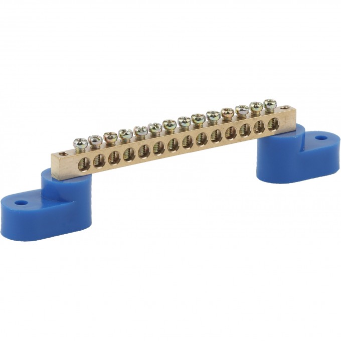 Шина N ноль на двух угловых изоляторах ЭРА ШНИ-6х9-14-У2 NO-222-59 син. уп.10шт Б0033439 B0033439 Шина N ноль на двух угловых изоляторах ЭРА ШНИ-6х9-14-У2 NO-222-59 син. уп.10шт Б0033439 B0033439