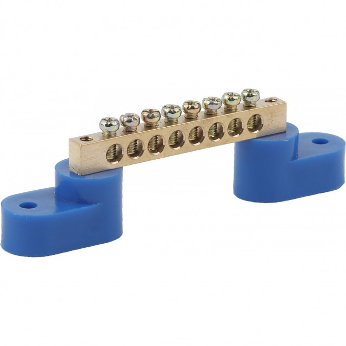 Шина N ноль на двух угловых изоляторах ЭРА ШНИ-6х9-8-У2 NO-222-56 син. уп.10шт Б0033436 B0033436 Шина N ноль на двух угловых изоляторах ЭРА ШНИ-6х9-8-У2 NO-222-56 син. уп.10шт Б0033436 B0033436