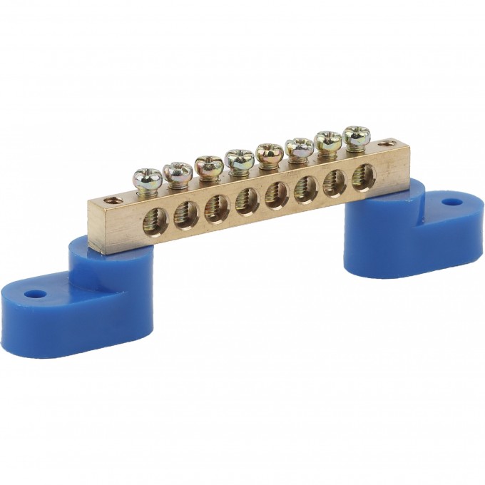 Шина N ноль на двух угловых изоляторах ЭРА ШНИ-8х12-8-У2 NO-222-67 син. уп.10шт Б0033446 B0033446 Шина N ноль на двух угловых изоляторах ЭРА ШНИ-8х12-8-У2 NO-222-67 син. уп.10шт Б0033446 B0033446