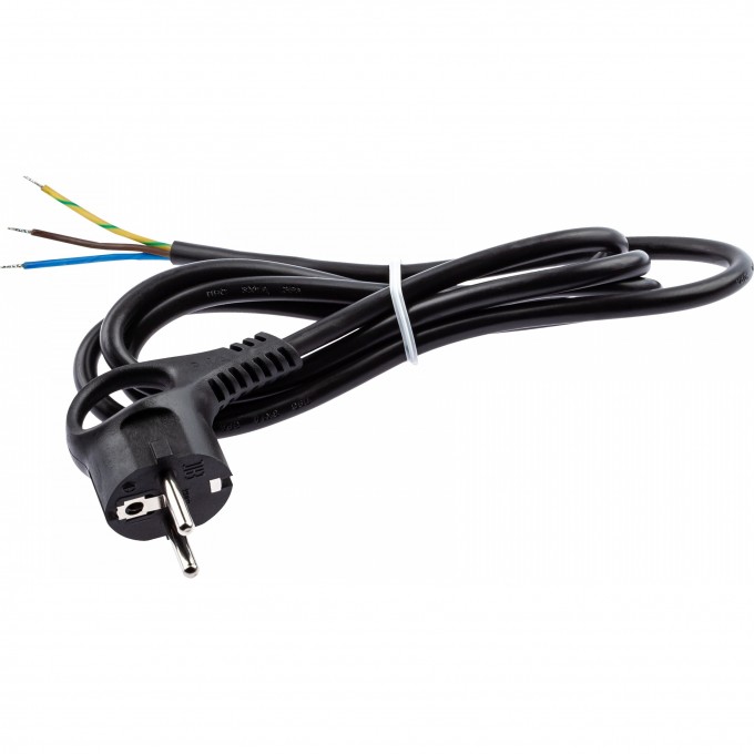 Шнур сетевой с вилкой ЭРА U-3x1,5-5m-B с заземлением 5м ПВС 3x1,5мм2 черный B0048711 Шнур сетевой с вилкой ЭРА U-3x1,5-5m-B с заземлением 5м ПВС 3x1,5мм2 черный B0048711