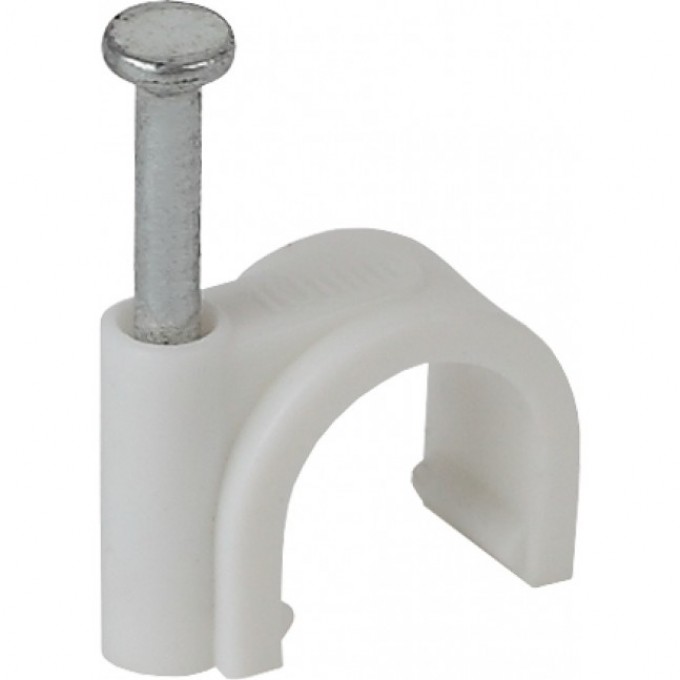 Скоба ЭРА 10мм круглая пластиковая 50шт B0038895 Скоба ЭРА 10мм круглая пластиковая 50шт B0038895