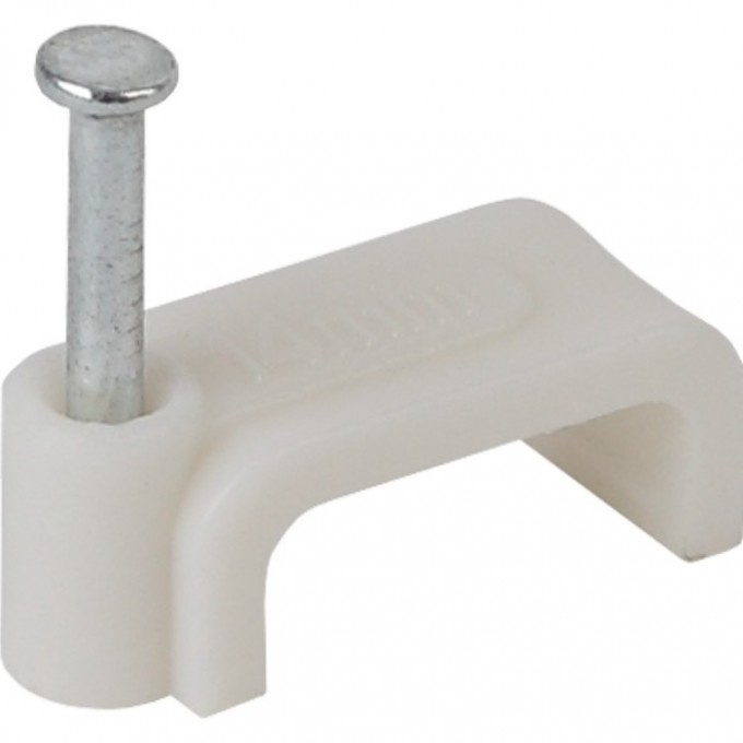 Скоба ЭРА 7мм плоская пластиковая 50шт B0038906 Скоба ЭРА 7мм плоская пластиковая 50шт B0038906