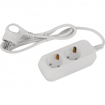 Удлинитель электрический ЭРА UDL-10-215-E Greenline 2 розетки с заземлением 1.5м ПВС 3х0.75кв.мм