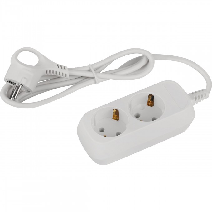 Удлинитель электрический ЭРА UDL-10-215-E Greenline 2 розетки с заземлением 1.5м ПВС 3х0.75кв.мм B0064978