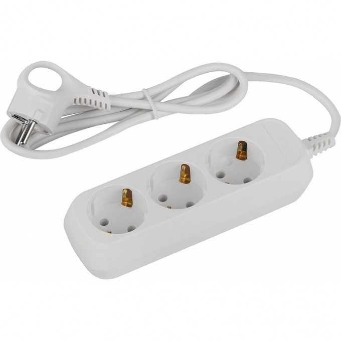 Удлинитель электрический ЭРА UDL-10-315-E Greenline 3 розетки с заземлением 1.5м ПВС 3х0.75кв.мм B0064897