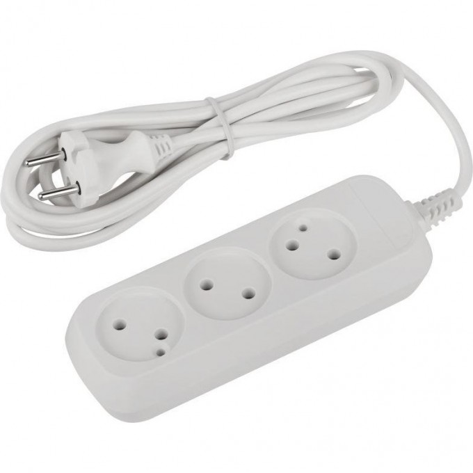 Удлинитель электрический ЭРА UDL-10-330 Greenline 3 розетки без заземления 3м ПВС 2х0.75кв.мм B0065072