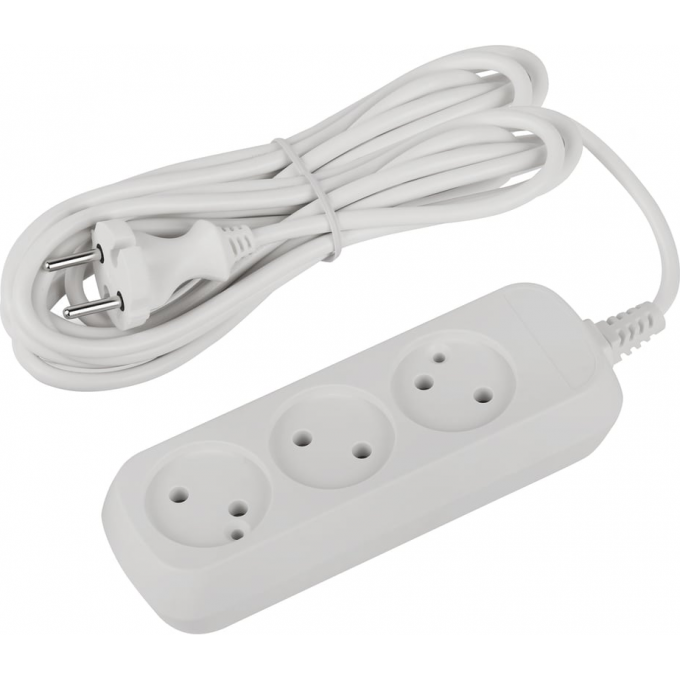 Удлинитель электрический ЭРА UDL-10-350-E Greenline 3 розетки с заземлением 5м ПВС 3х0.75кв.мм B0065068