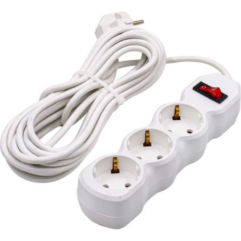 Удлинитель электрический ЭРА UDL-16-370-ES Greenline 3 розетки с заземлением с выключателем 7м ПВС 3х1кв.мм