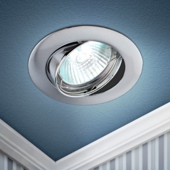 Встраиваемый светильник литой ЭРА KL1A SN/1 поворотный MR16 12V 50W сатин никель