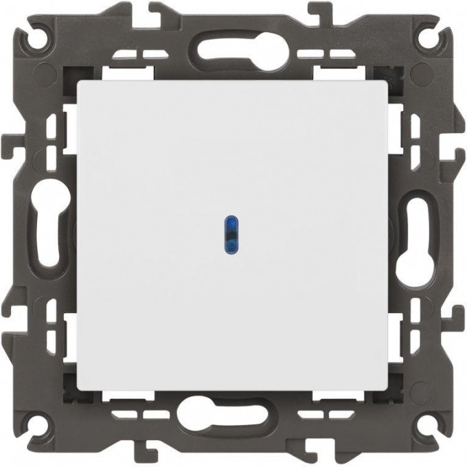 Выключатель ЭРА ELEGANCE Б0065783 14-1102-01М с подсветкой 10АХ-250В матовый белый B0065783