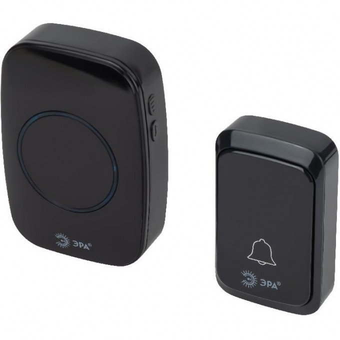 Звонок дверной ЭРА C88 беспроводной черный 38 мелодий B0054087