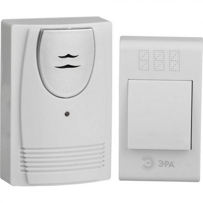 Звонок дверной ЭРА C61 беспроводной белый 32 мелодии B0018093 Звонок дверной ЭРА C61 беспроводной белый 32 мелодии B0018093